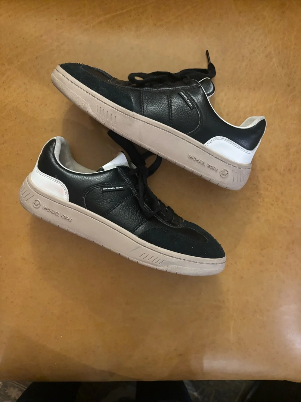 Michael Kors Black and White Low-Top Sneakers